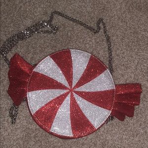peppermint christmas candy crossbody